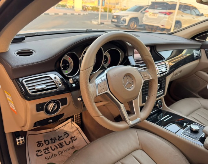 Mercedes-Benz CLS550 AMG Package 4.7L V8 Biturbo Silver Tan Sedan RWD