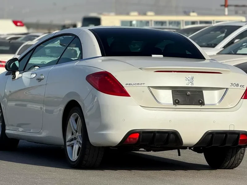 2010 Peugeot 308 CC 4 Cylinder Engine White Black Hard Top Convertible