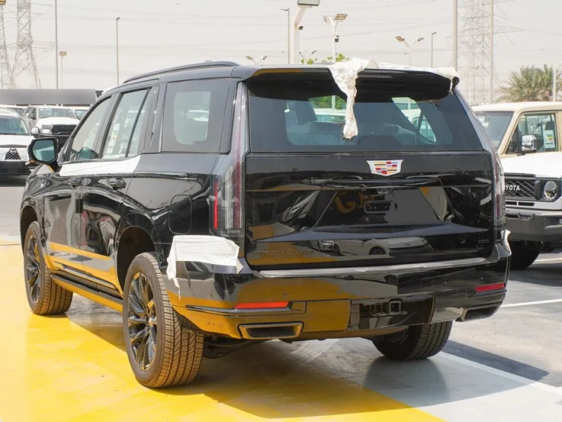 2025 Cadillac Escalade 6.2 Liter V8 Cylinders Engine Black Red SUV GCC Specs