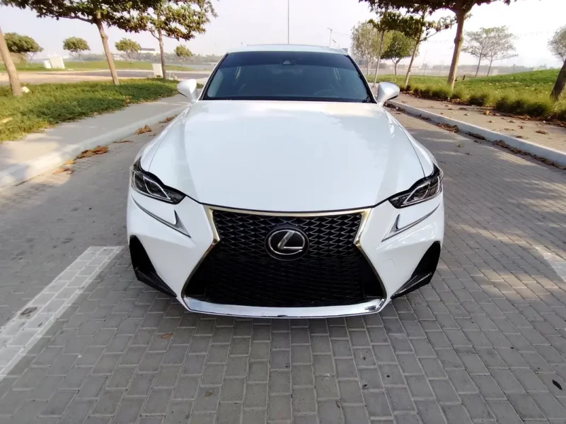 2017 Lexus IS-Series 350 6 Cylinders engine White Maroon Sedan American Specs