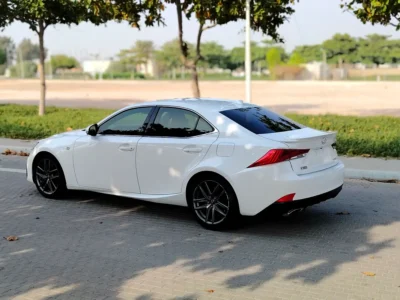 2017 Lexus IS-Series 350 6 Cylinders engine White Maroon Sedan American Specs