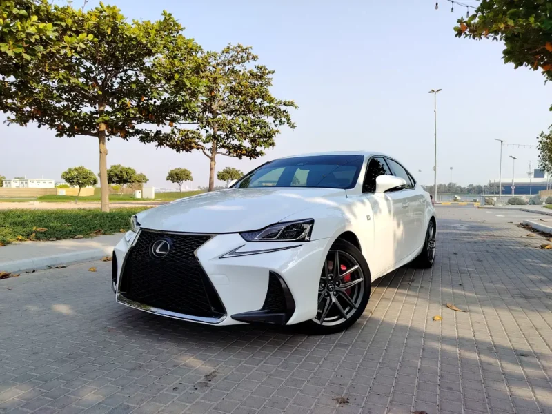2017 Lexus IS-Series 350 6 Cylinders engine White Maroon Sedan American Specs