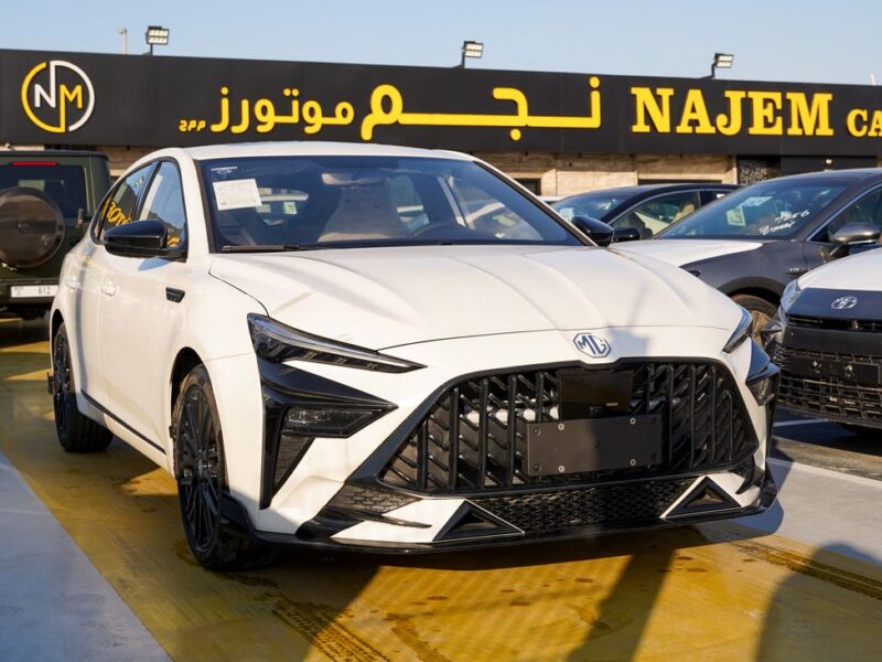 2025 MG MG 6 4 Cylinders Petrol Engine White Black Sedan GCC Specs