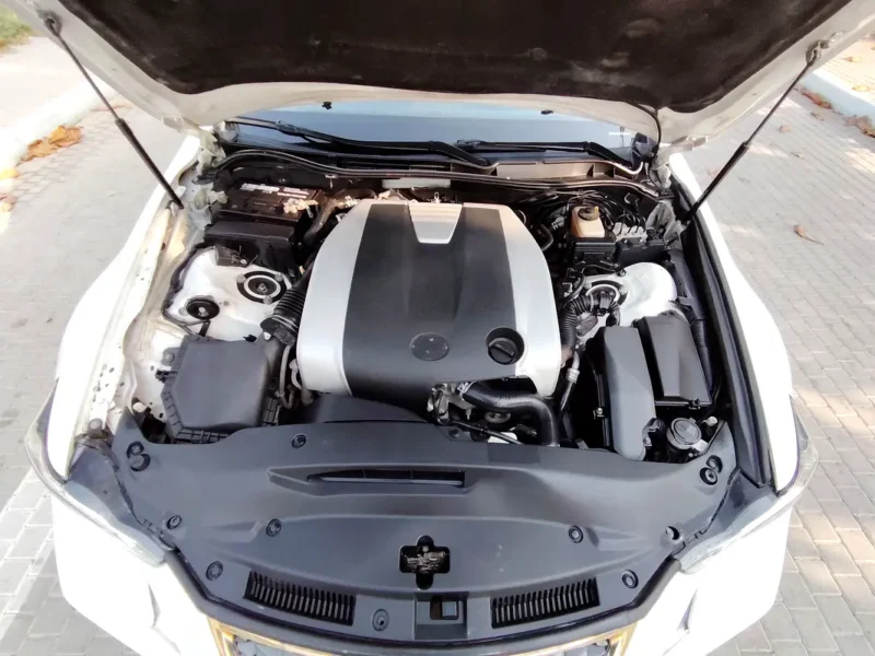 2017 Lexus IS-Series 350 6 Cylinders engine White Maroon Sedan American Specs