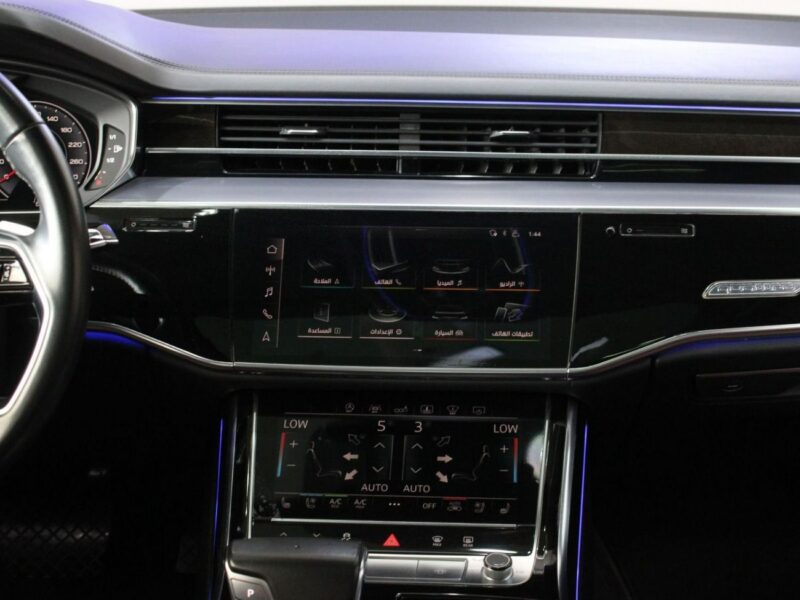 2019 Audi A8 L 60 TFSI quattro 4.0-liter twin-turbocharged V8 Engine White Brown Sedan