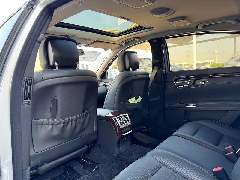 2012 Mercedes-Benz S-Class S 550 8 Cylinders Engine Silver Black Sedan RWD