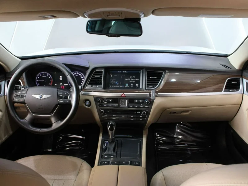 2016 Hyundai Genesis Platinum 3.8L V6 Cylinder Engine White Tan Sedan GCC Specs