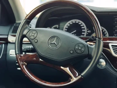 2012 Mercedes-Benz S-Class S 550 8 Cylinders Engine Silver Black Sedan RWD