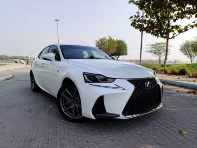 2017 Lexus IS-Series 350 6 Cylinders engine White Maroon Sedan American Specs