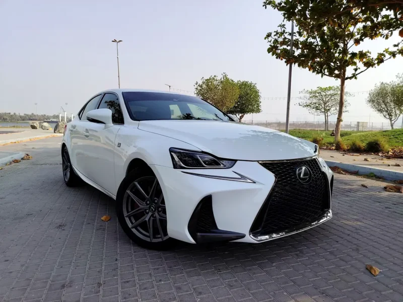 2017 Lexus IS-Series 350 6 Cylinders engine White Maroon Sedan American Specs