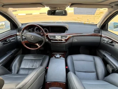 2012 Mercedes-Benz S-Class S 550 8 Cylinders Engine Silver Black Sedan RWD