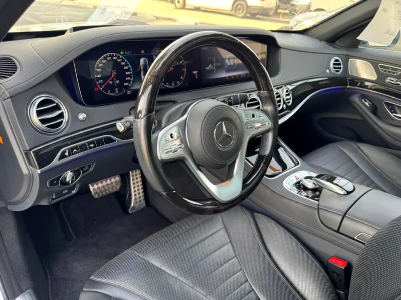 2018 Mercedes-Benz S-Class S 400 6 Cylinder Petrol Engine Silver Black Sedan