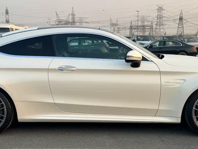 2017 Mercedes-Benz C-Class C63 AMG 8 Cylinders Engine White Black Coupe