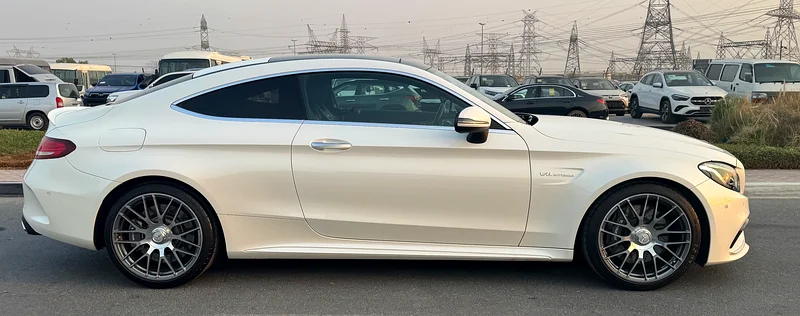 2017 Mercedes-Benz C-Class C63 AMG 8 Cylinders Engine White Black Coupe