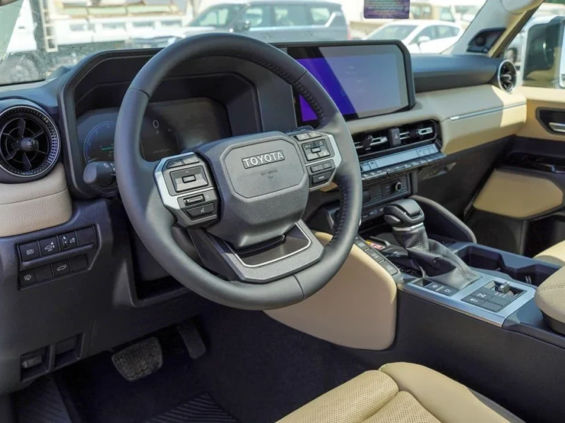 2025 Toyota Prado 2.4L 4 Cylinder Engine TURBO White Beige SUV