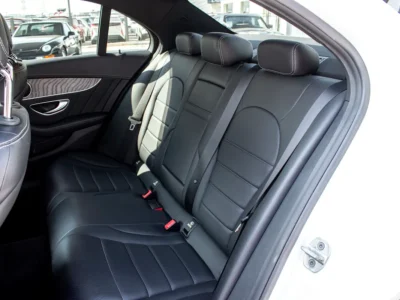 2016 Mercedes-Benz C-Class C200 4 Cylinder Engine White Black Sedan