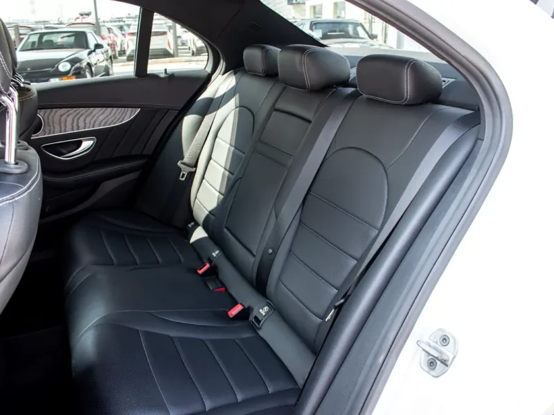 2016 Mercedes-Benz C-Class C200 4 Cylinder Engine White Black Sedan