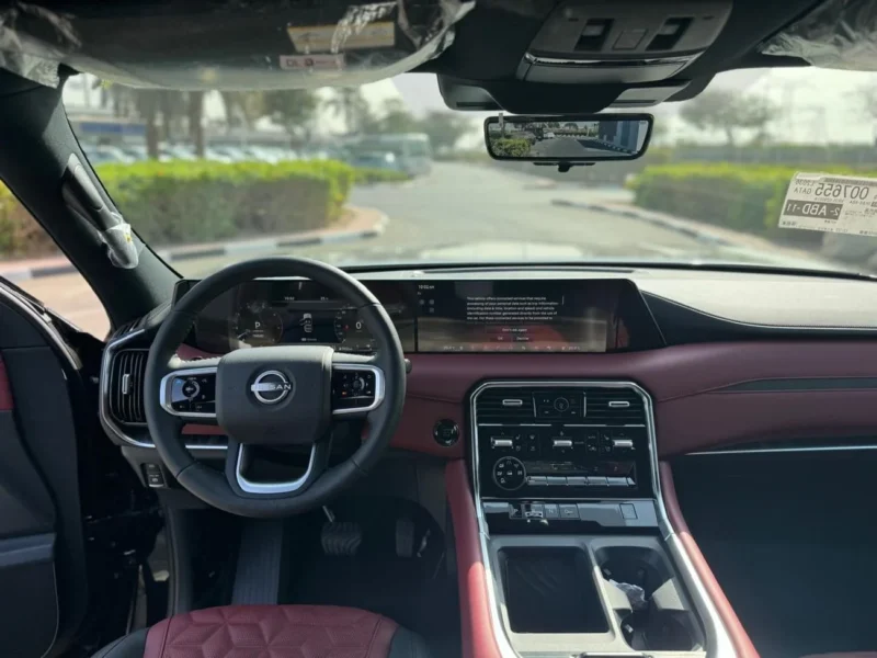 2026 Nissan Patrol LE Titanium 3.5L V6 Twin Turbo Engine Black Red SUV GCC Specs