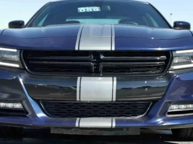 2017 Dodge Charger SXT 5.7 Liter V8 PETROL Engine Blue Red Sedan