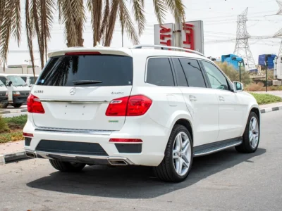 2014 Mercedes-Benz GL-Class GL 550 4Matic 8 Cylinders Engine White Black SUV