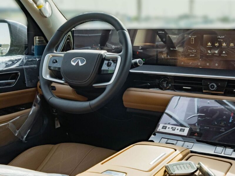 2025 Infiniti QX80 Sensory 3.5L Twin-Turbocharged V6 AT Petrol Grey Tan SUV