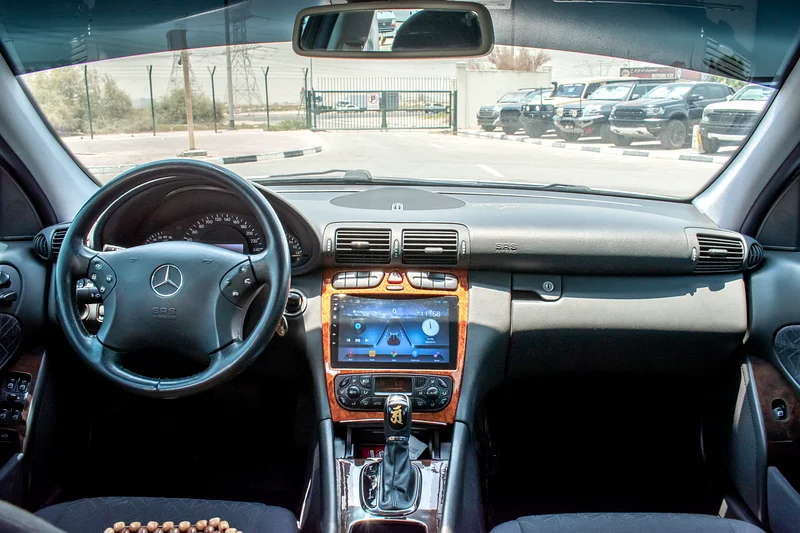 2001 Mercedes-Benz C-Class C240 6 Cylinders Engine Silver Black Sedan Clean Car