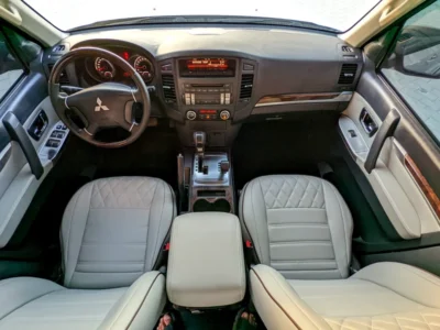 2013 Mitsubishi Pajero GLS MID 6 Cylinders Engine Silver Beige SUV GCC