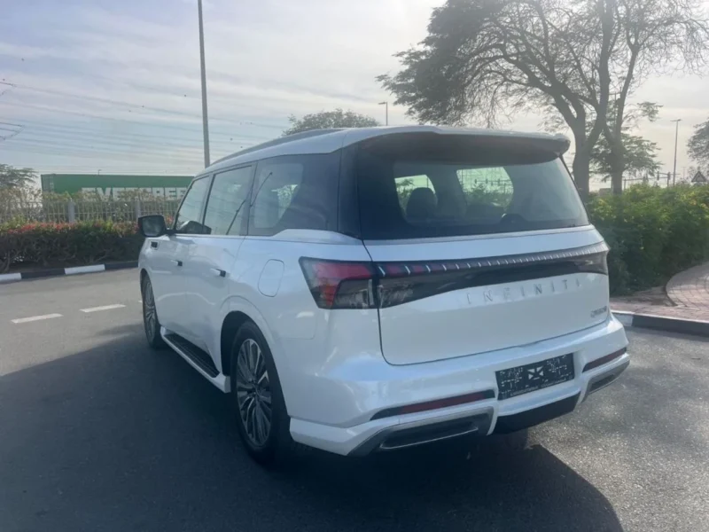 2025 Infiniti QX80 Sensory 3.5L Twin-Turbo V6 Engine White Tan SUV GCC Specs