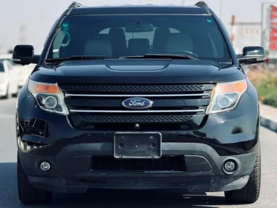 2013 Ford Explorer Ecoboost 6 Cylinders Petrol Engine Black White SUV