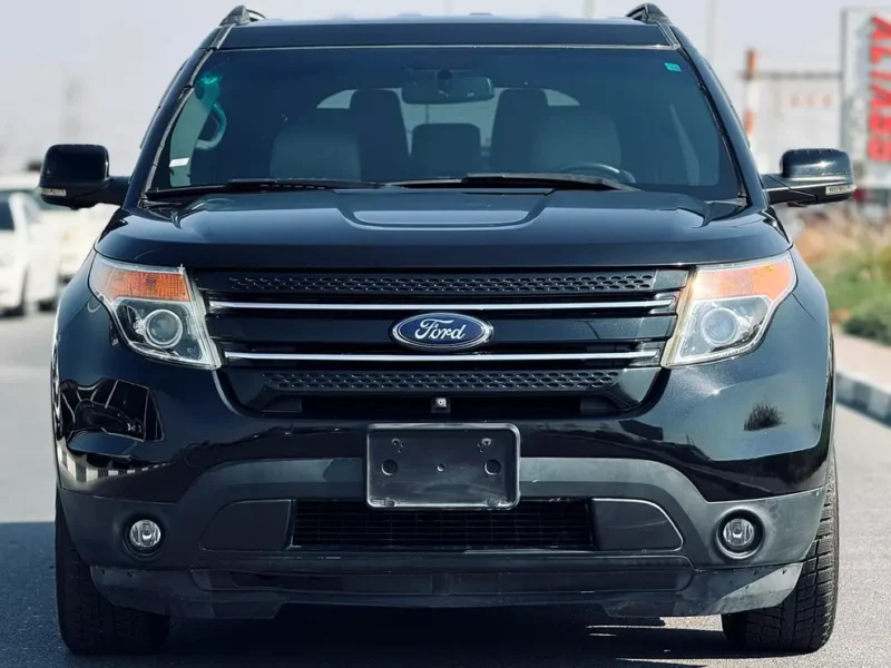 2013 Ford Explorer Ecoboost 6 Cylinders Petrol Engine Black White SUV