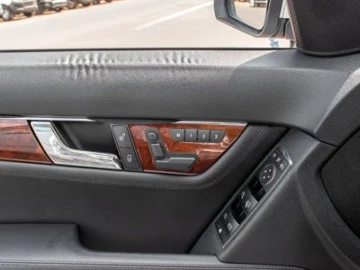 2008 Mercedes-Benz C-Class C250 6 Cylinders Engine Silver Black Sedan Clean Car