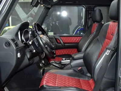 2015 Mercedes-Benz G-Class G 63 AMG 8 Cylinders Engine Silver Red SUV GCC