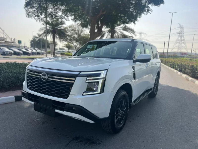 2025 Nissan Patrol XE 3.8 Liters V6 Petrol Engine White Black SUV GCC Specs