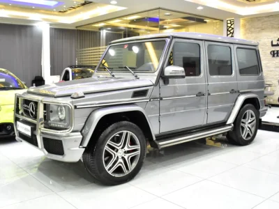 2015 Mercedes-Benz G-Class G 63 AMG 8 Cylinders Engine Silver Red SUV GCC