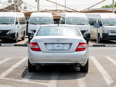 2008 Mercedes-Benz C-Class C250 6 Cylinders Engine Silver Black Sedan Clean Car