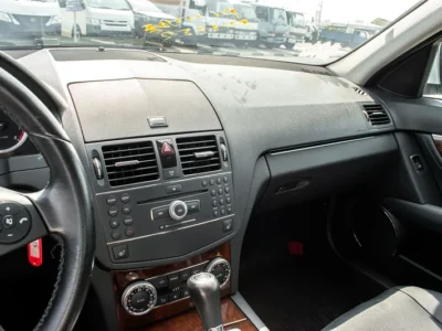 2008 Mercedes-Benz C-Class C250 6 Cylinders Engine Silver Black Sedan Clean Car