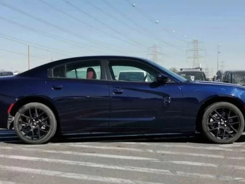 2017 Dodge Charger SXT 5.7 Liter V8 PETROL Engine Blue Red Sedan