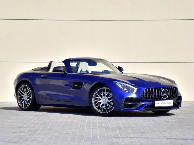 2018 Mercedes-Benz AMG GT 8 Cylinders Engine Blue Beige Convertible GCC Specs