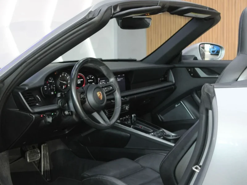 2021 Porsche 911 Carrera S 3.0L Twin-Turbocharged Flat-Six Grey Black Convertible