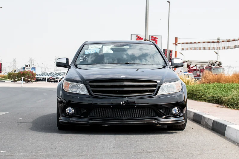 2008 Mercedes-Benz C-Class C250 6 Cylinders Engine Black Sedan Clean Car