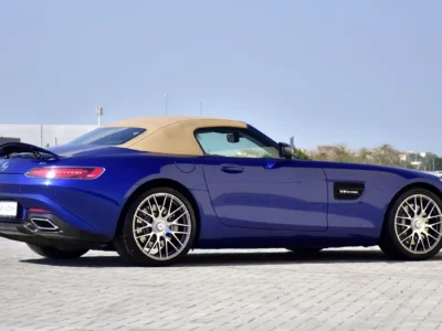 2018 Mercedes-Benz AMG GT 8 Cylinders Engine Blue Beige Convertible GCC Specs