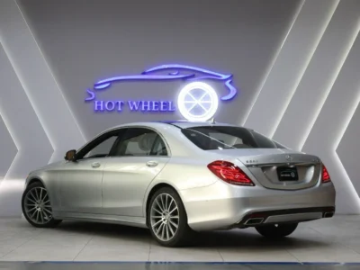 2016 Mercedes-Benz S 550 S550 AMG 4.7L biturbo V8 Engine Silver Tan Sedan