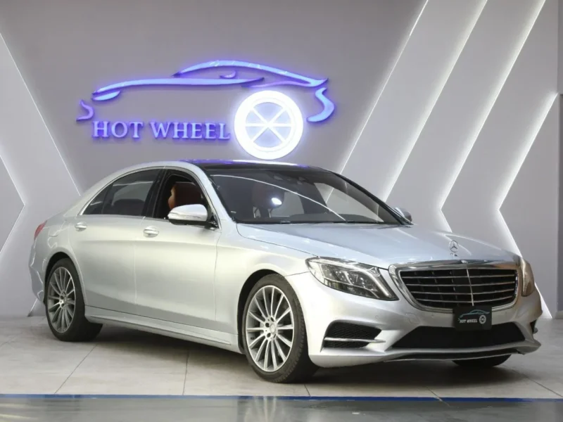 2016 Mercedes-Benz S 550 S550 AMG 4.7L biturbo V8 Engine Silver Tan Sedan