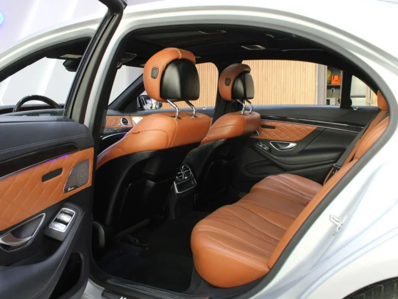 2016 Mercedes-Benz S 550 S550 AMG 4.7L biturbo V8 Engine Silver Tan Sedan