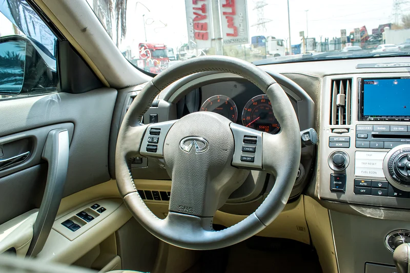 2008 Infiniti FX45/FX35 Standard 6 Cylinders Engine Black Beige SUV