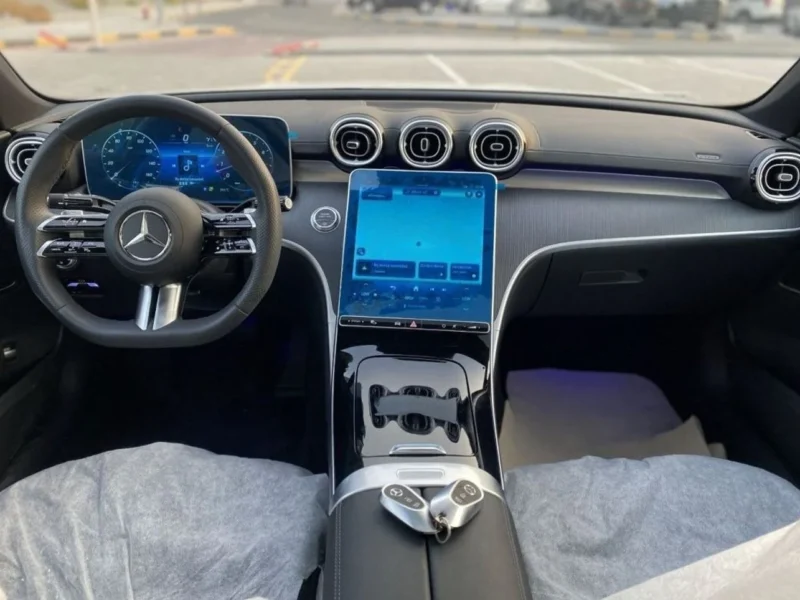 2024 Mercedes-Benz C260 1.5L Turbo 4 Cylinders Engine White Black Sedan