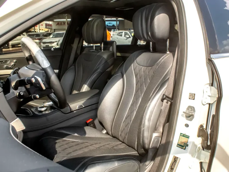 2015 Mercedes-Benz S-Class S 500l 8 Cylinders Petrol Engine White Black Sedan