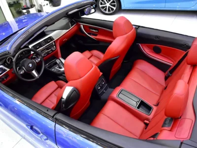 2019 BMW 4-Series 420i Convertible 4 Cylinder Engine Blue Red GCC Specs
