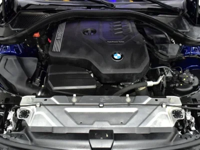 2020 BMW 3-Series 320i 4 Cylinders Engine Blue Beige Sedan