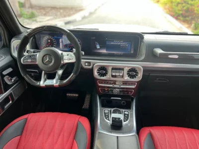 2019 Mercedes-Benz G 63 AMG 8 Cylinders Engine White Red SUV 4WD